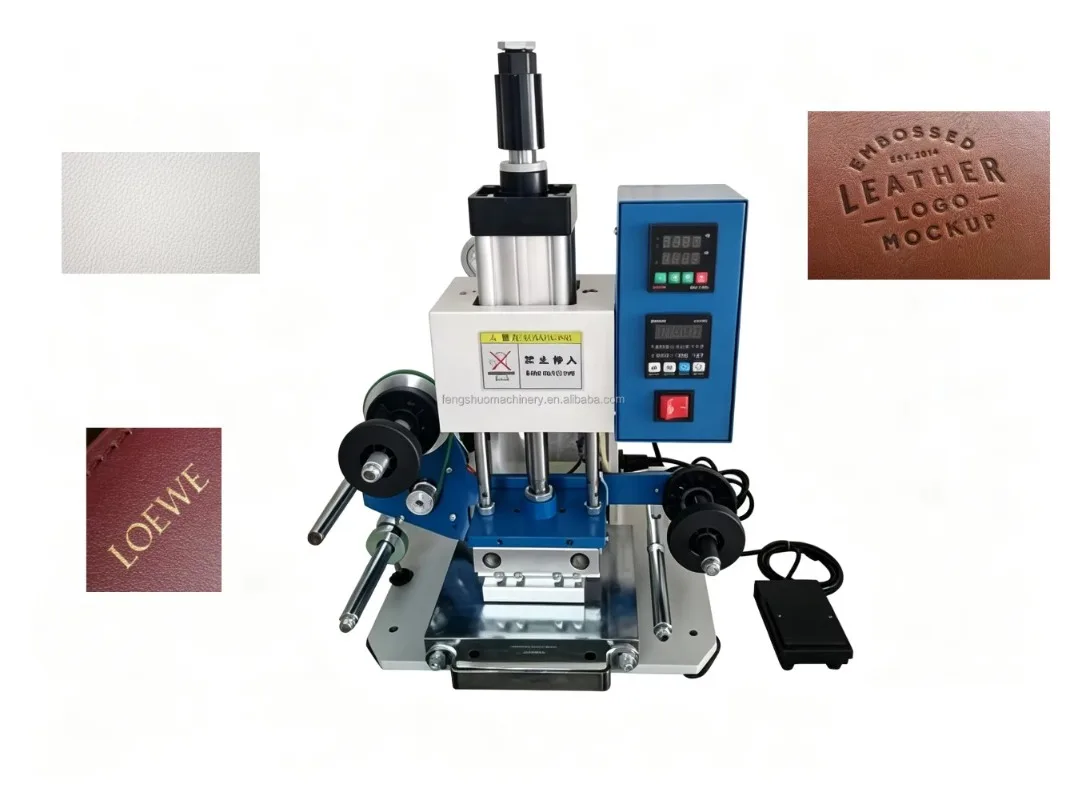 Compact Pneumatic Flat Hot Stamping Accessory for Toy Stationery Embossing Shoemaking Craft Processing