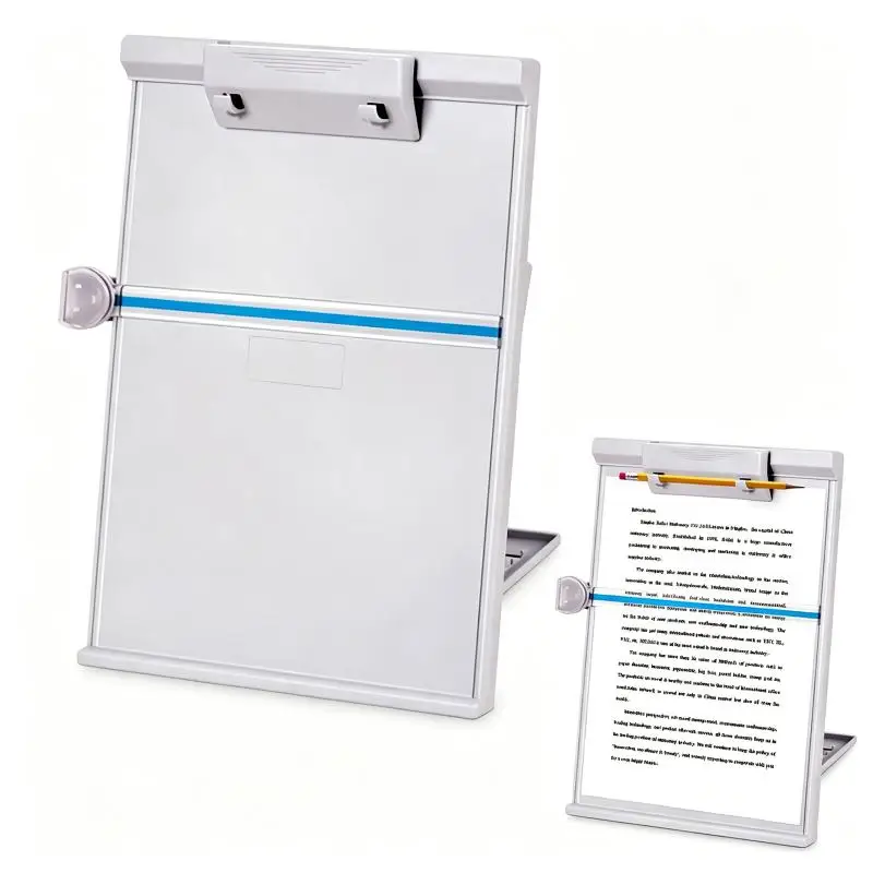 A4 Reading Holder Desktop Document Holder With Adjustable Clip Document Reading Stand For Office/School/Home