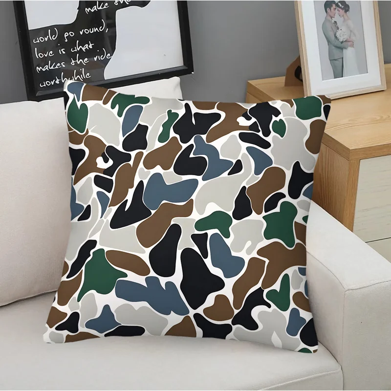Art Classic Square Throw Pillow(With Pillow Insert),Camouflage Print,Easy Care,Aesthetics Cozy Luxury Cushion For Living Room