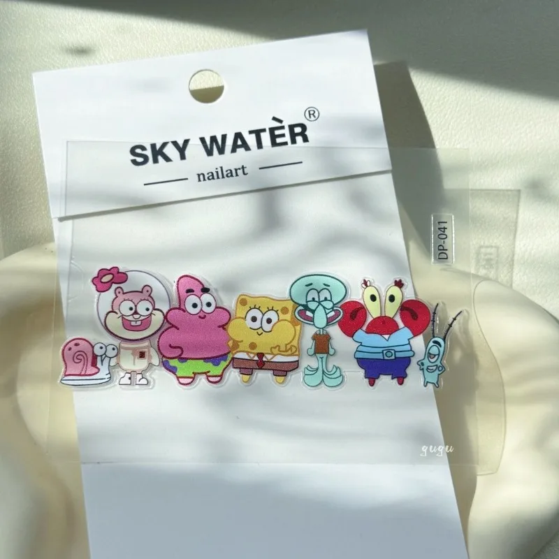 Bob l'éponge Patrick Star dessin animé mignon autocollant étanche tasse d'eau papeterie journal ordinateur cadeau décoratif pour garçon et fille.