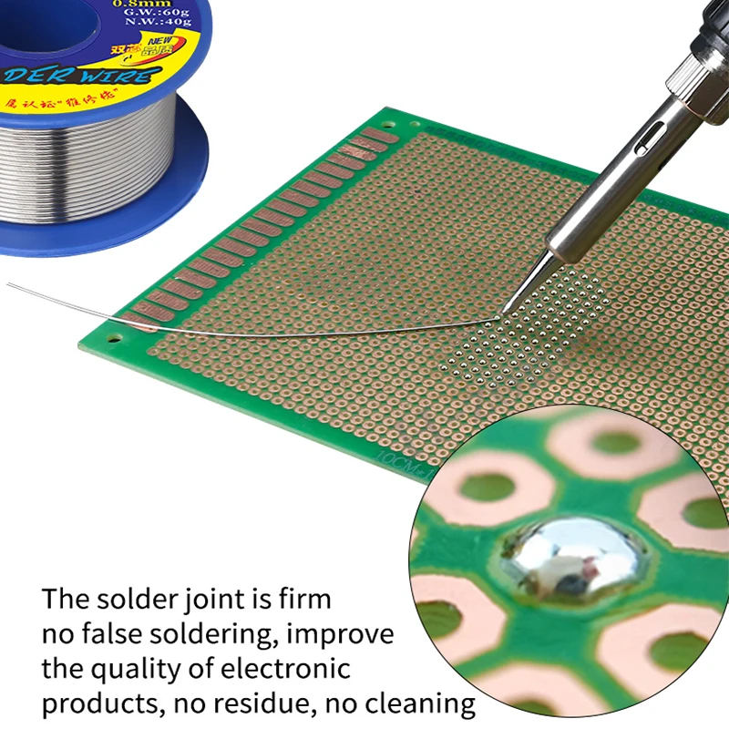 MECHANIC SX-862 60g Double Hole Rosin Core Solder Wire 183℃ Melting Point Solder Flux 1-3% No-residue High Purity Welding Cable