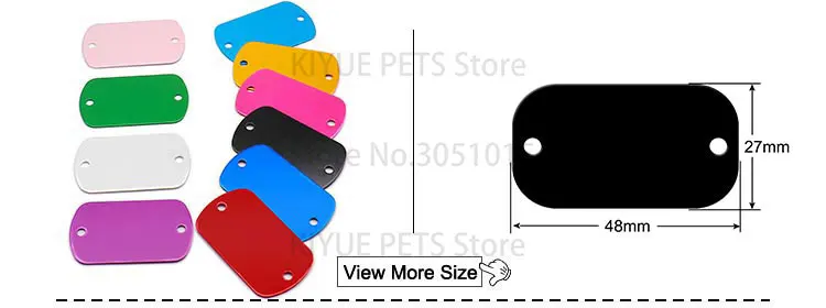Personalisierte zufällige Mischung, 20 Stück, Aluminium, Hundemarke, Typenschild, Anhänger für Katzenhalsband, Ring, Anti-Verlust-Zubehör – Detail 29
