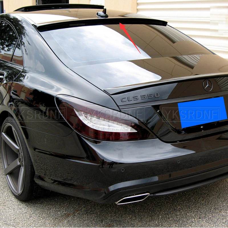 For Benz W218 Spoiler 2012-2017 W218 CLS300 CLS350 CLS63 High Quality ABS Plastic Primer Color Rear Window Roof Spoiler Wing