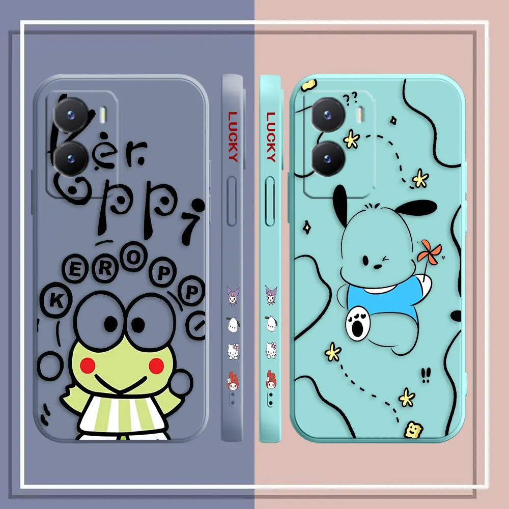 Pochacco Kero Kero Keroppi Phone Case For VIVO Z1 Y20 Y21 Y22S Y31 Y55 Y35 Y51 Y51S Y53S Y72 Y75 Y76 Y77 Y81 Y85 Y93 Case Funda