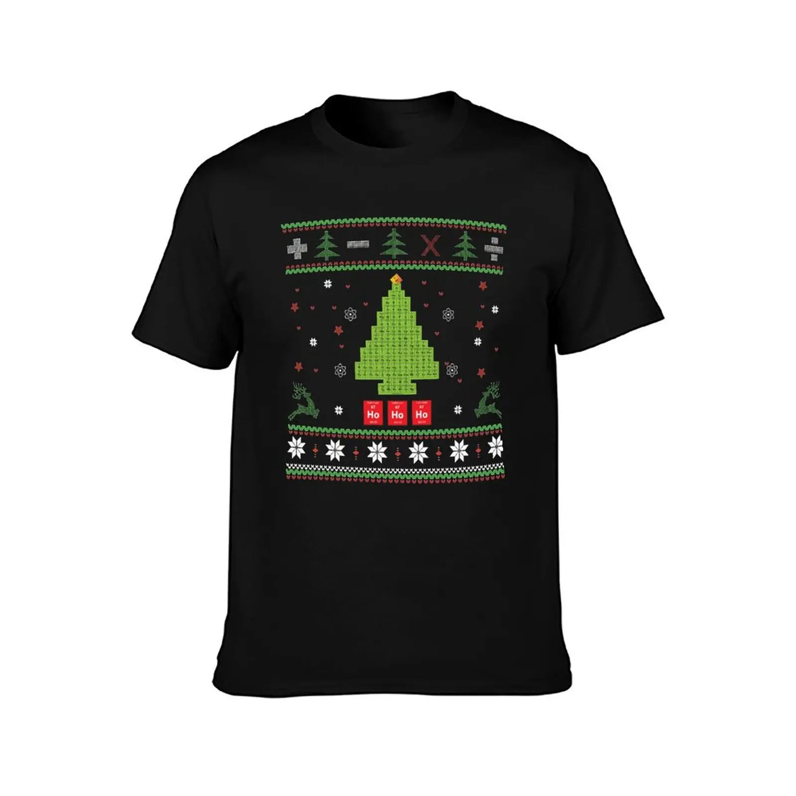 Oh Chemistree, Oh Chemistree! Ugly Christmas Chemistry T-Shirt boys animal print shirts graphic tee mens cotton t shirts