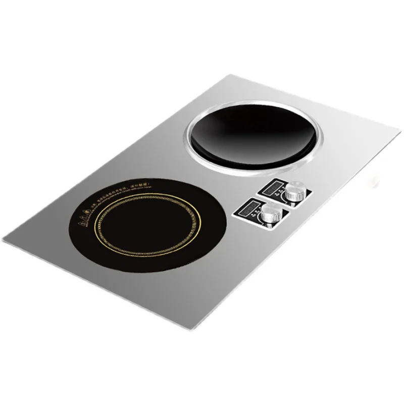 embedded double stove induction cooker household double head binocular inlaid sunken 3500W integrated