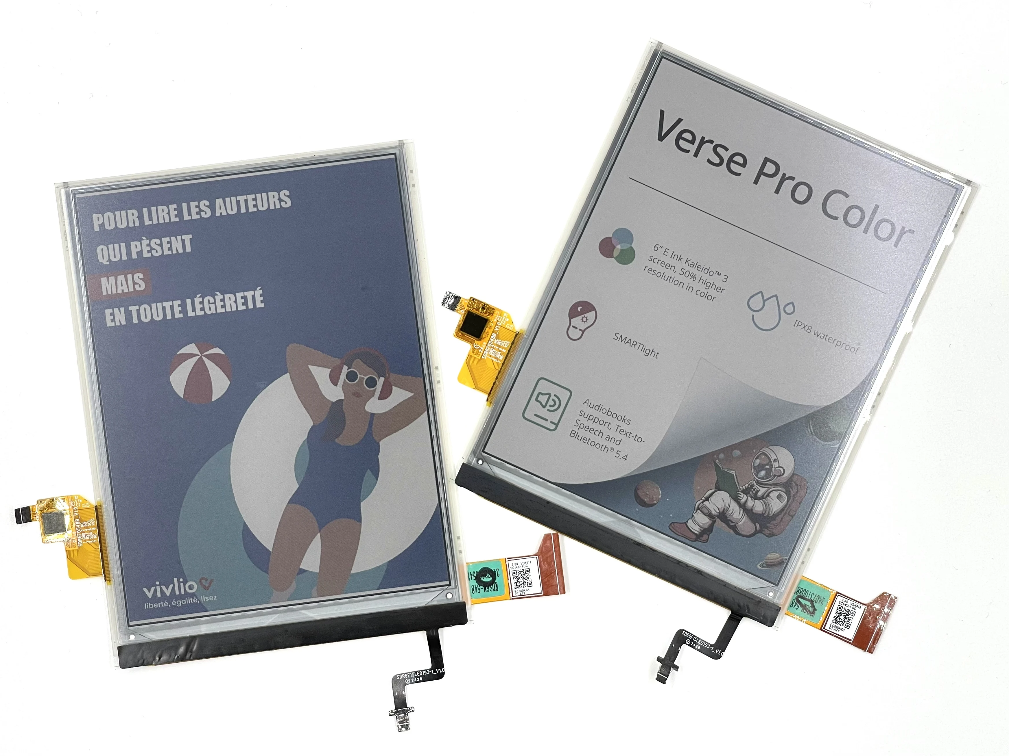 EC060KC1 E-Ink Screen for PocketBook Verse Pro Color 6' with Touch Backlight Repair and Replacement. Reader EBook LCD Display