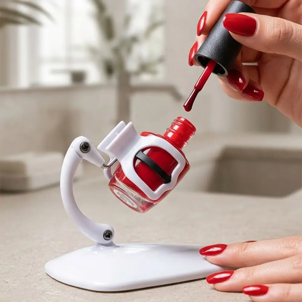 Durable ABS Nail Stand Stable Base Adjustable Angle Nail Holder Easy Use Light Weight Nail Tool Salon Use
