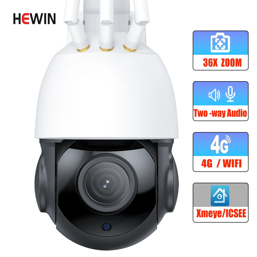 xmeye 4K 5MP 36X  Zoom PTZ IP Camera Outdoor 100M Night Vision 5MP 4.7~94mm Optical Zoom WiFi Speed Dome Security Camera