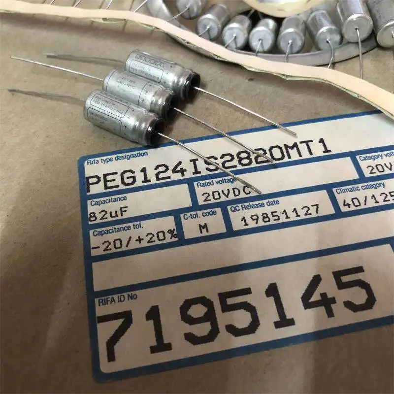 New original PEG124 82UF 20V replacement for 100UF high-end cathode capacitor 10*20MM