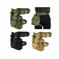 Men's Tactical Molle Drop Leg Bag Waist Fanny Pack Leg Bag Outdoor Hunting Shooting Sports Camping Hiking Cycling Thigh Bag