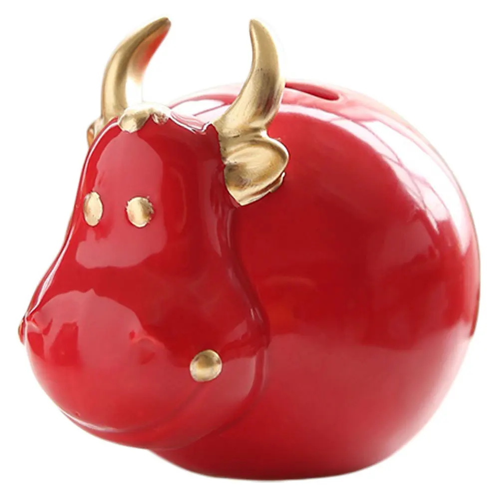 

1Pcs Piggy Bank Adorable Calf Design Money Saving Pot for Daily Coins Storage Desktop Decoration Change Bank Birthday Gift