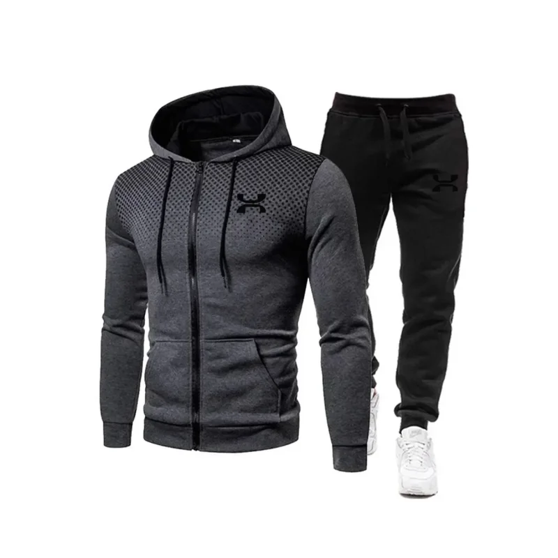 2024 Fashion Tracksuit For Men Hoodie Fitness Gym Clothing Men Running Set Sportswear Jogger Men'S Tracksuit Winter Suit Sports