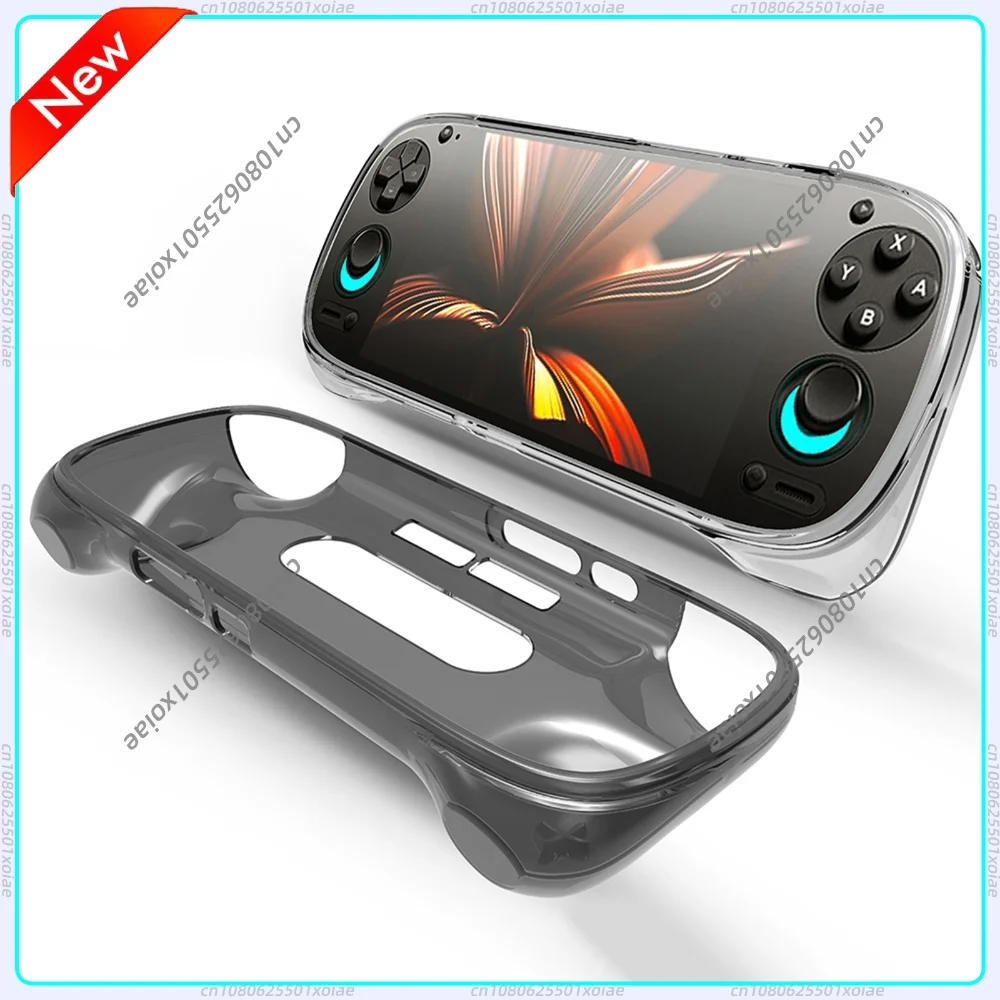 Transparent TPU Protective Case for Retroid Pocket 5 Handheld Console Precise Cutouts Easy Install Anti-Drop 360°Full Protection