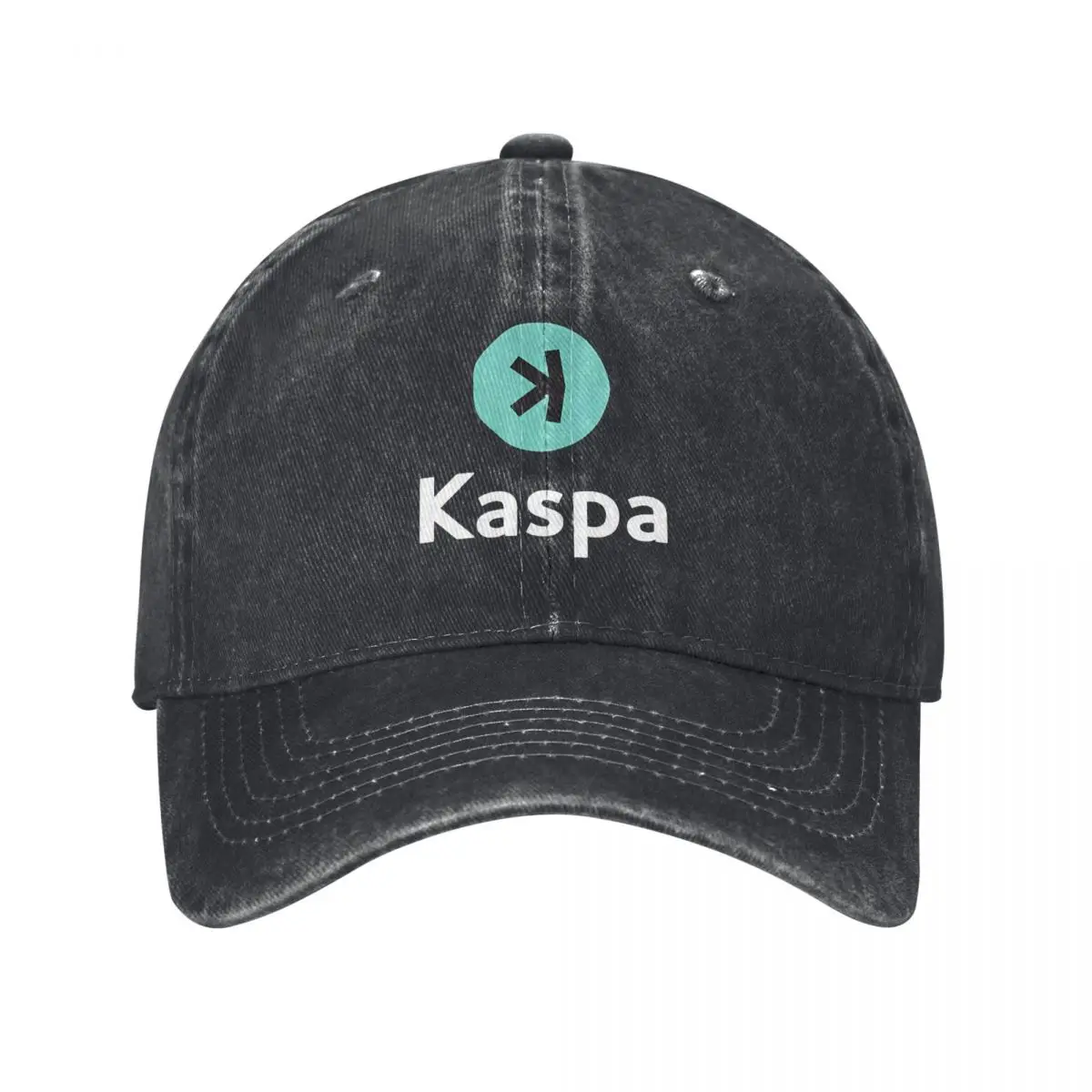 Kaspa KAS Crypto Altcoin - قبعة بيسبول عصرية بشعار أخضر مكدس نظيف بلغت ذروتها قبعة رجالية للنساء والرجال