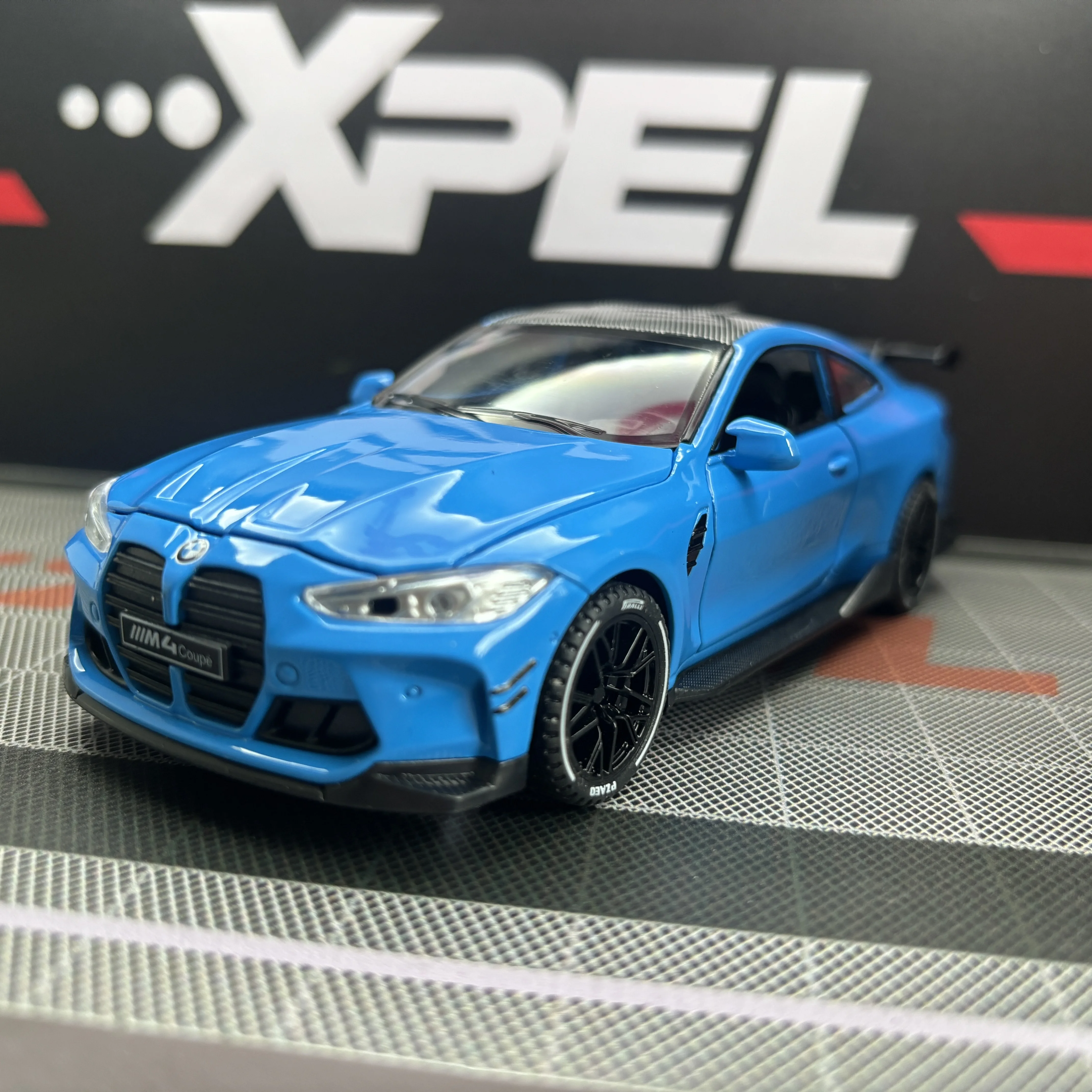 

1:32 BMW M4 Coupe Alloy Sports Car Model Diecasts & Toy Vehicles Metal Toy Car Model Sound Light Simulation Collection Gift