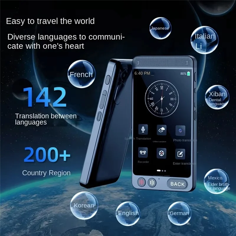 

CABE-Smart AI Voice Translator Intelligent Online Real Time 142 Language Translation Simultaneous Interpretation For Travel