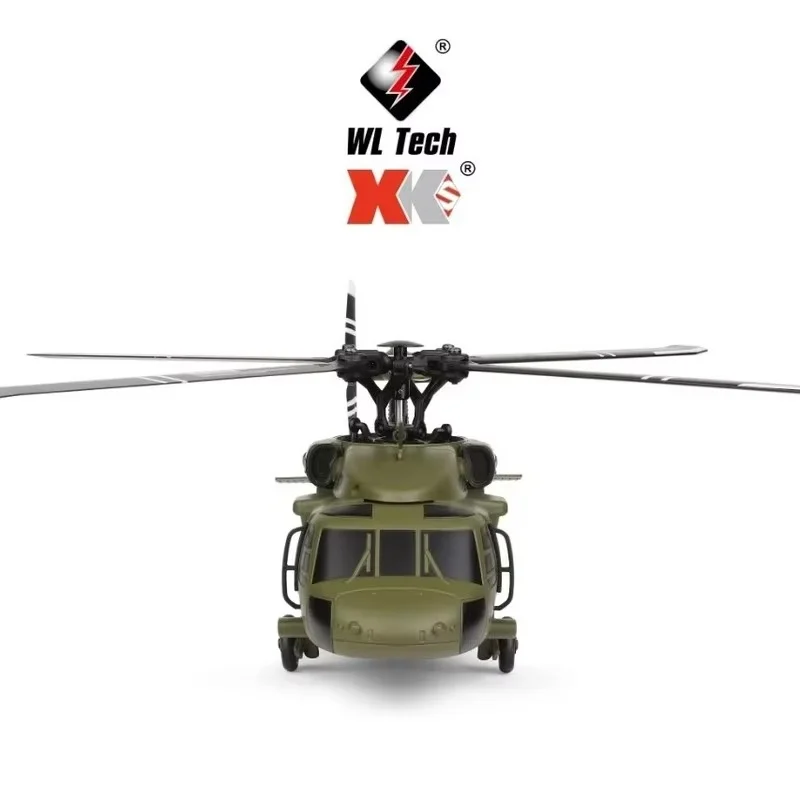 Wltoys K170 Black Hawk Uh60l Remote-Controlled Helicopter Four Channel Four Propeller Simulation Brushless Fixed Height Model Ai