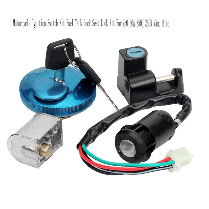 AU28-Ignition Switch Kit Fuel Tank Lock For Honda Monkey Z50 Ignition Switch Motorcycle Seat Lock Motorcycle Ignition Lock