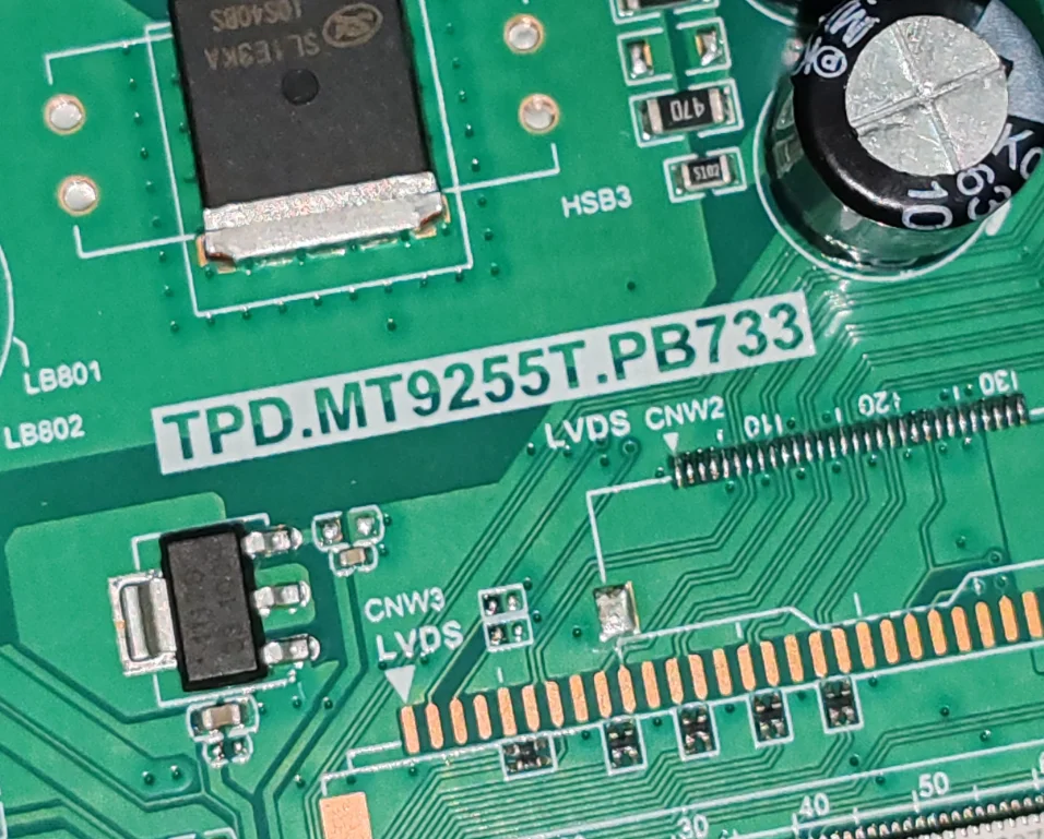 

TPD.MT9255T.PB733 WIFI network three in one TV motherboard, tested well, physical photo for 65w