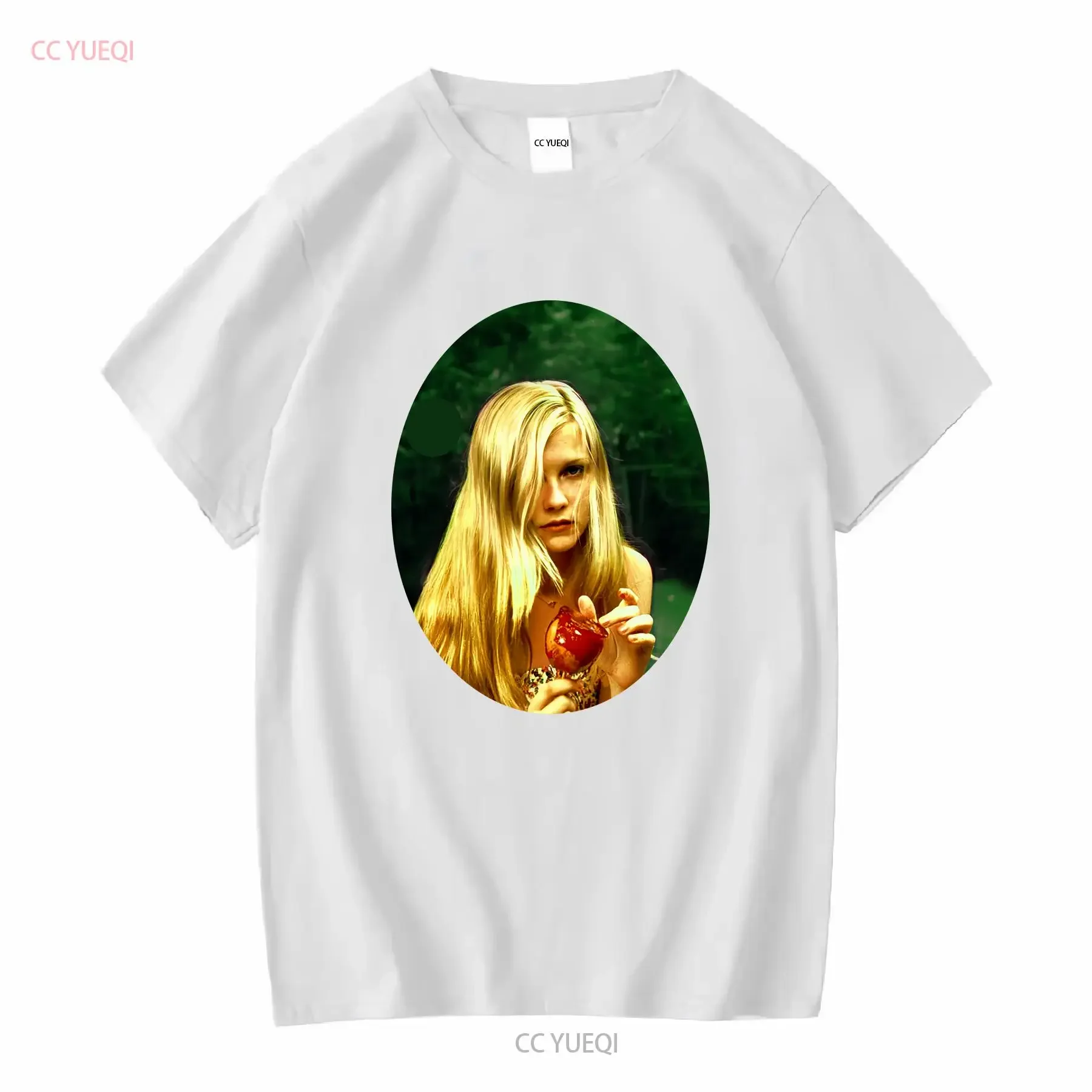 The Virgin Suicides Lux Lisbon Oval Directed by Sofia Coppola Heavy Cotton T Shirt long or short sleeves vintage Washed graphic view 3