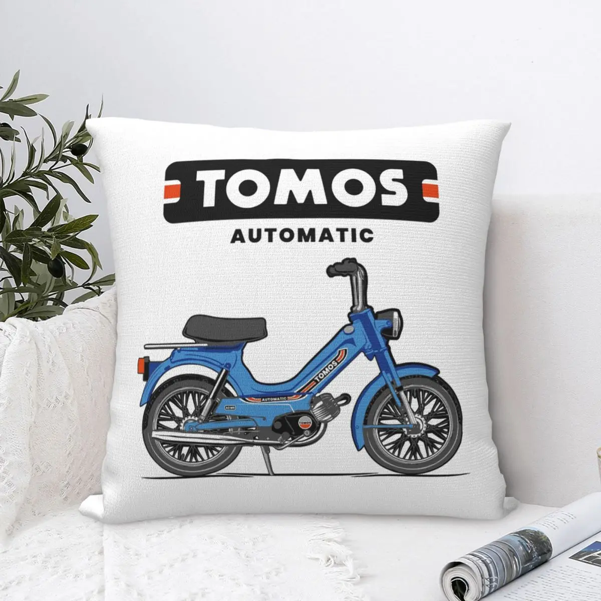 Tomos Automatic - Blue Pillowcase Pillows Cover Cushion Comfort Throw Pillow Sofa Decorative Cushions Used for Home Bedroom