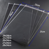A4 Size plastic bag OPP self-adhesive bag OPP Self Adhesive Bag OPP bag with exhaust vent Poly individual packaging bag