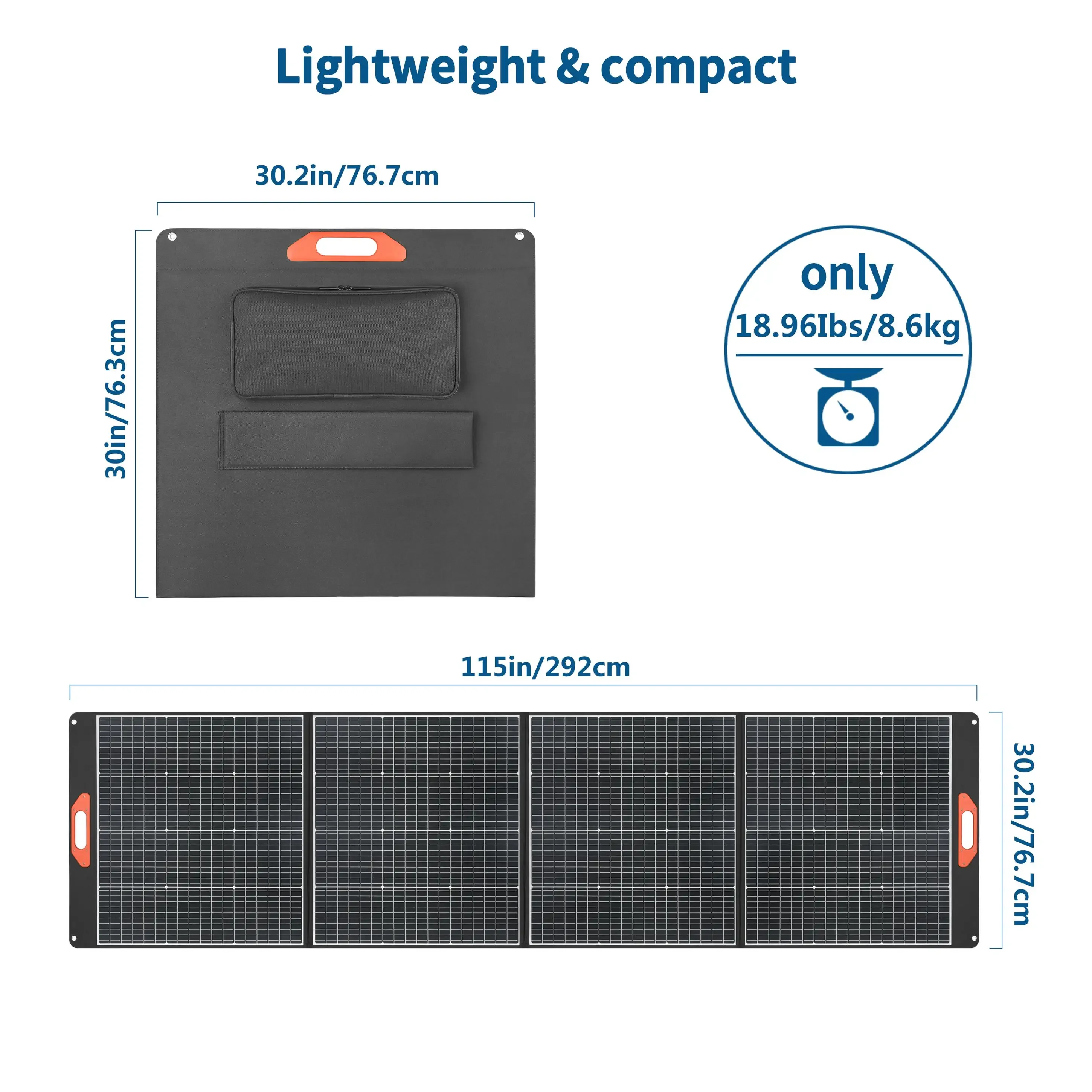 2026 SELL High Quality 400W Portable Polymer Aviation Material Foldable Solar Panel Waterproof Solar Charger for Laptops Cell Ph