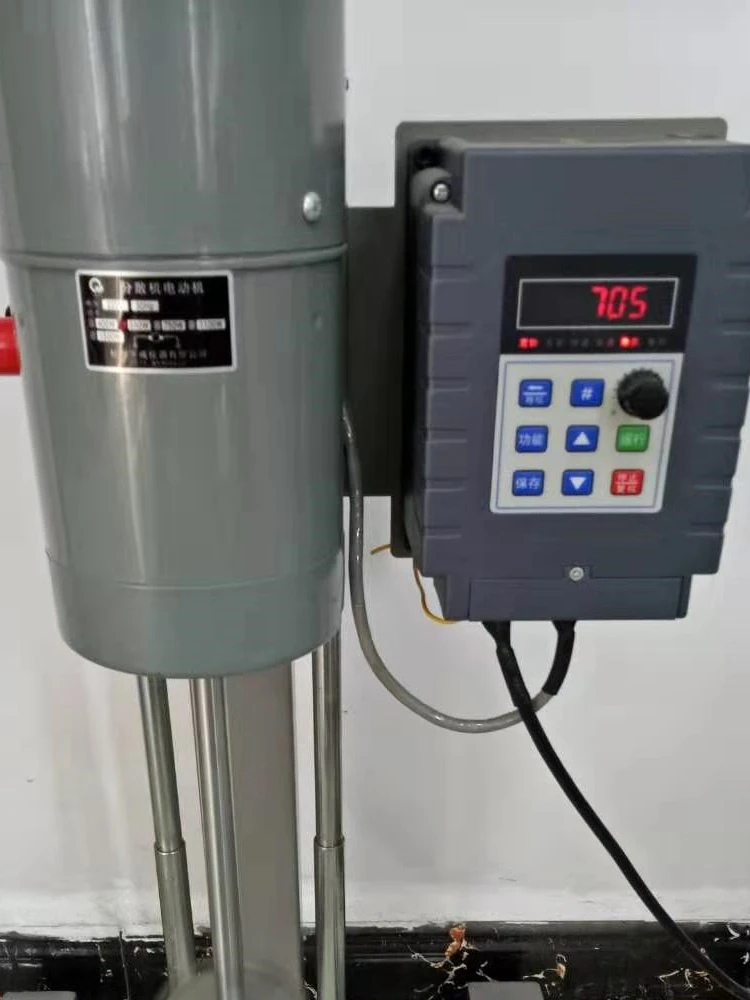 Laboratory Vertical Digital Display Frequency Conversion Disperser Paint Coating Emulsion Disperser Mortar Mixer Controller