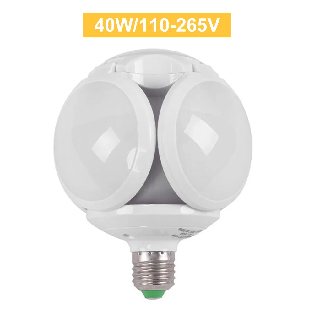 หลอดไฟ LED แบบพับได้สำหรับ E27หลอดโคมไฟฟุตบอล AC110-265V สีขาวให้ความอบอุ่น/เย็นสำหรับตกแต่งบ้าน