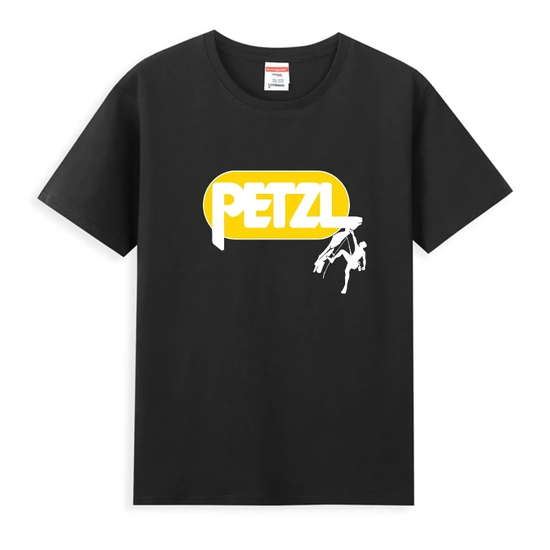 2024 Men T-Shirt Casual PETZL Life Wall Climbing Hiking and Trail Running Camping Drifit T-shirt Comfortable Streetwear S-3XL