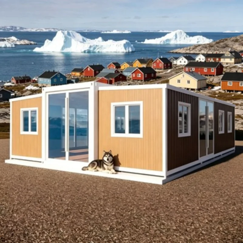 Flat Pack Foldable Container Home Portable Tiny House Modular Living 20ft Steel Sandwich Panel