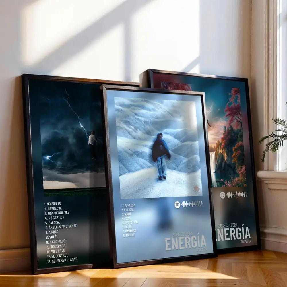 Soge Culebra ملصق غطاء فني أغاني موسيقى الراب جدار ملصق ورقي مقاوم للماء لغرفة المعيشة ديكور المنزل