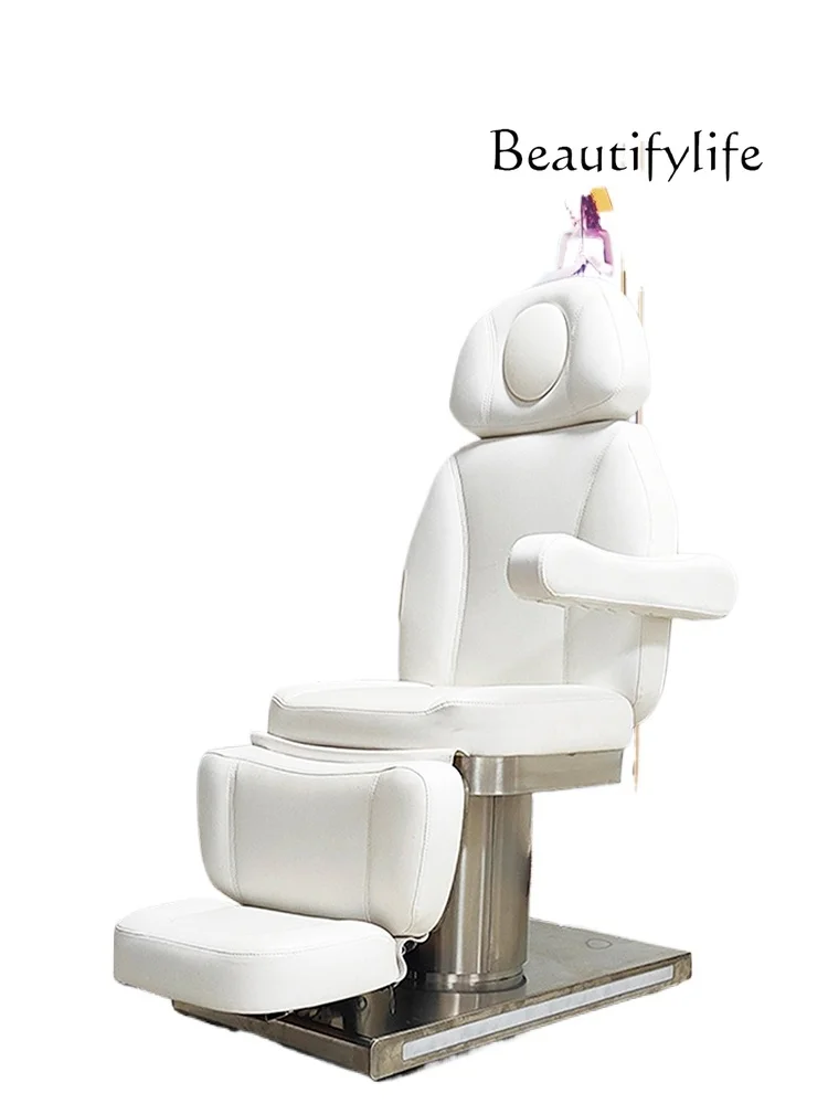 

Electric Lift Beauty Care Bed Hair Care Salon Physiotherapy Hair Care Chair Stainless Steel Barber Chair