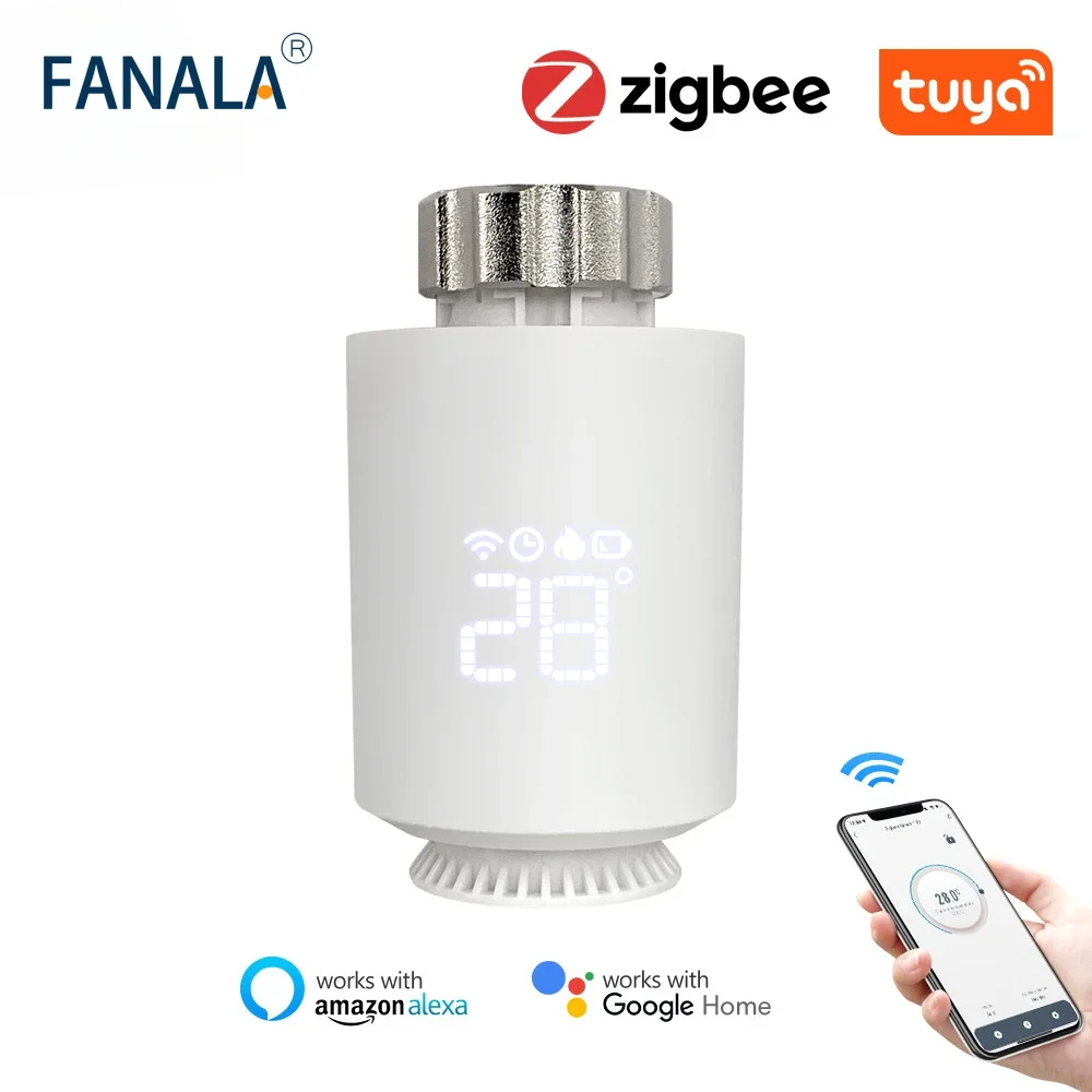 

Tuya Zigbee Intelligent Radiator Valve Intelligent Thermostatic Valve Mobile APP Control Intelligent Temperature Controller