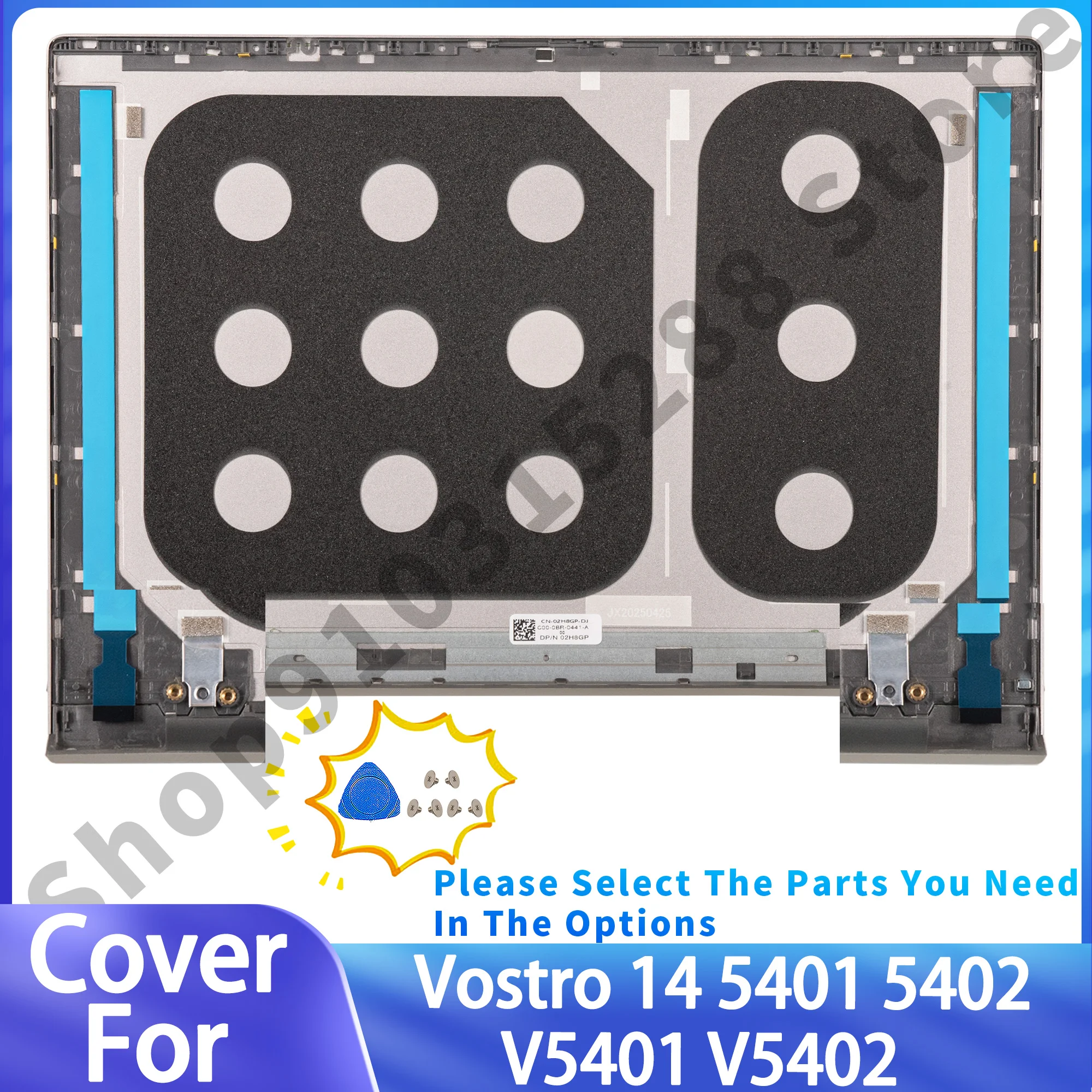 Top Lid For Vostro 14 5401 5402 5405 V5401 V5402 NEW LCD Back Cover Frame Upper Cover PC Parts Replacment Gray 14inch 02H8GP - Image 6
