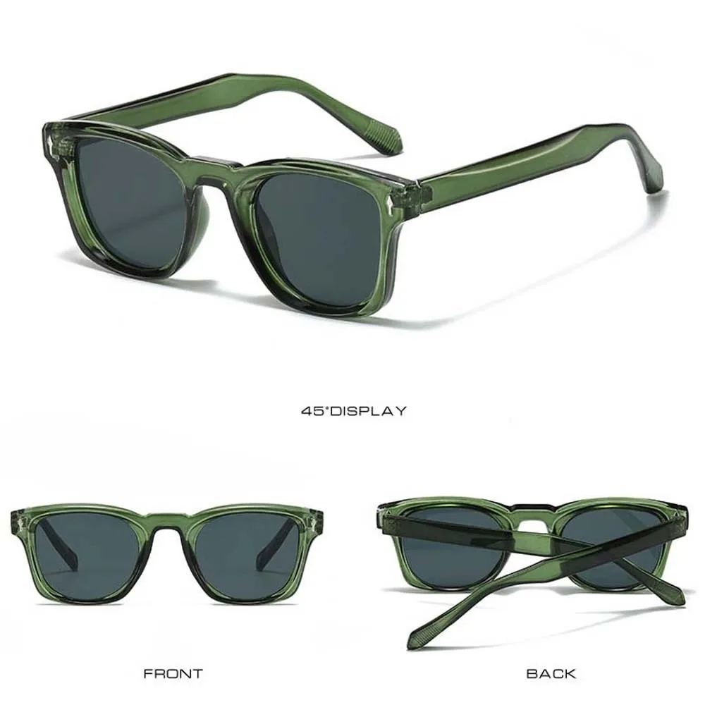 جديد خفيف الوزن هلام ريترو Sunies ظلة نظارات الراتنج الرجال الاستقطاب النظارات الشمسية مقاوم للماء PC النساء المضادة للأشعة فوق البنفسجية نظارات الطرف