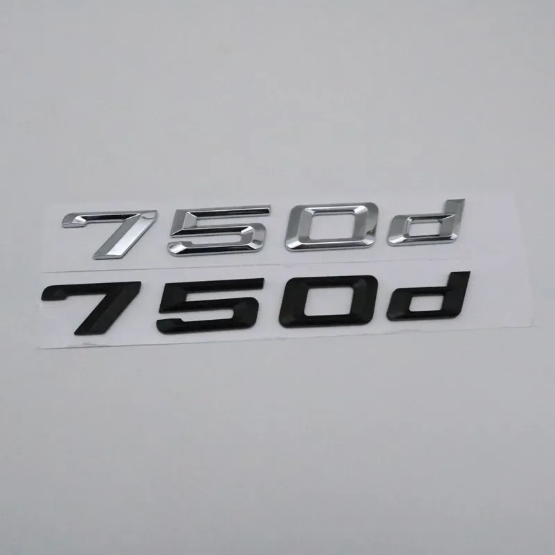 725d 725LD 730d 730Ld 740d 740Ld 745Ld 750d 750Ld Emblem Rear Number Letters Badges for 7 series E67 F01 F02 F03 G11 G12