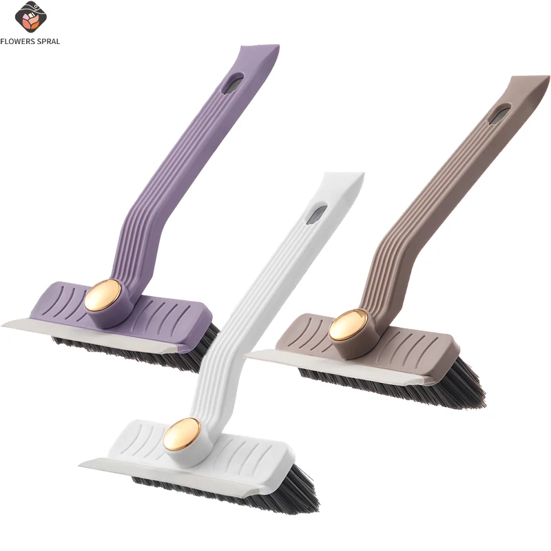 4-In-1360 ° Rotating Hard Bristle Multi-Purpose Cleaning Brush With Clip Scraper, Used For Bathroom, Kitchen, And Floor Cleaning