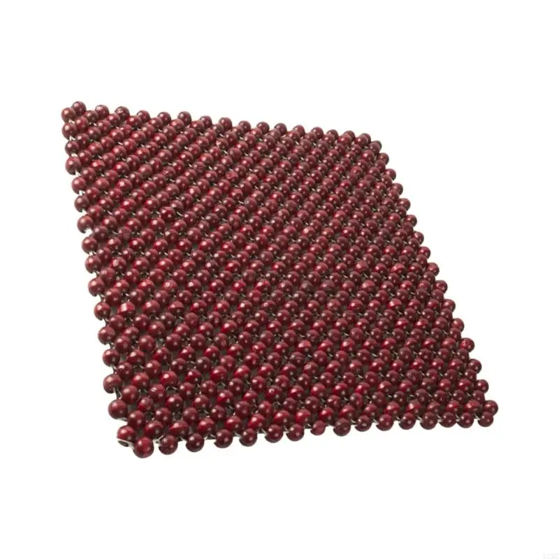 Handwoven Bead Cushion 44x44cm 3 Color Breathable Pad Durability
