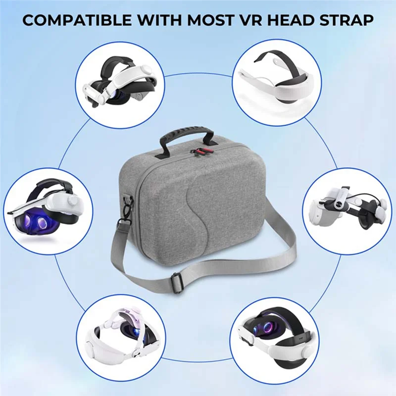 

Travel Accessories Carrying Case For Meta Quest 3 Portable Storage Bag Anti Drop With Strap For Quest 3 Replacement