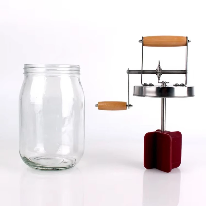 1.5L butter mixer manual wooden handle shaking butter maker 1500ml