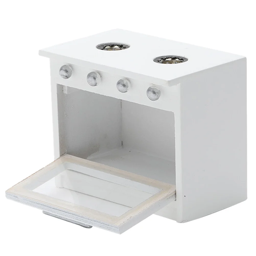 

Miniature Kitchen Toy Realistic Dollhouse Gas Cooktop Stove Mini Furniture Model Easy Deformation Smooth High Reduction