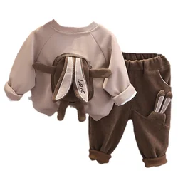 New Spring Autumn Baby Clothes Set Children Boys Fashion T-Shirt Pants 2Pcs/Sets Toddler Girls Clothing Infant Kids Tracksuits
