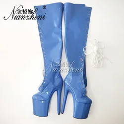 Exotic Dancer 20cm Platform Cross Dressing 8Inch Strip Pole Dance Catwalk High Heels Sexy Fetish Nightclub Gothic Women's Shoes