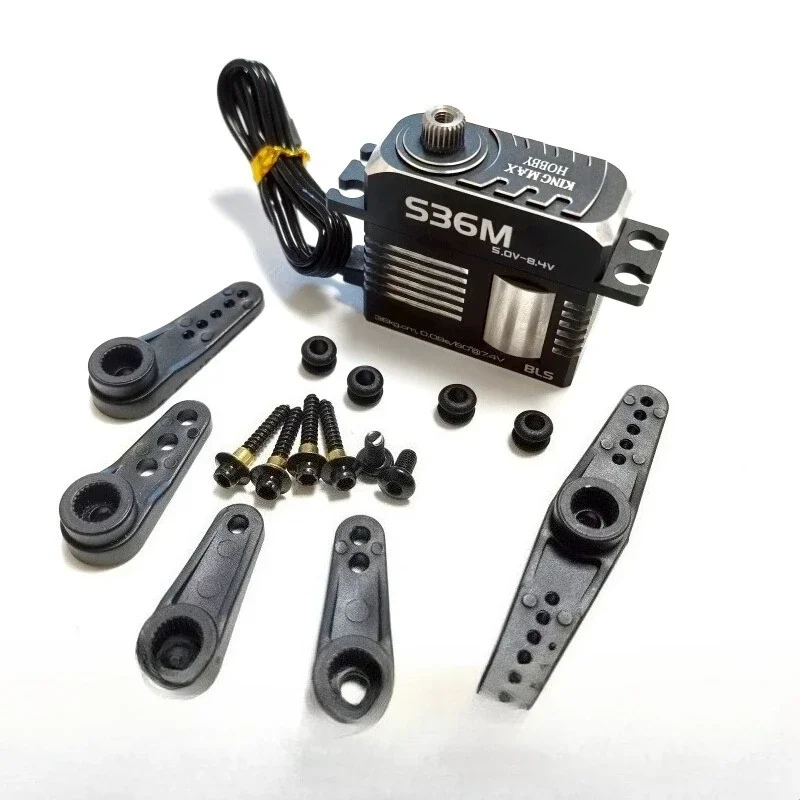 RoRuS1pcs For S36M 52g 36kg.com 7.4V Steel Toothed Metal Shell High-voltage Digital Helicopter Brushless Medium-sized Servo Moto