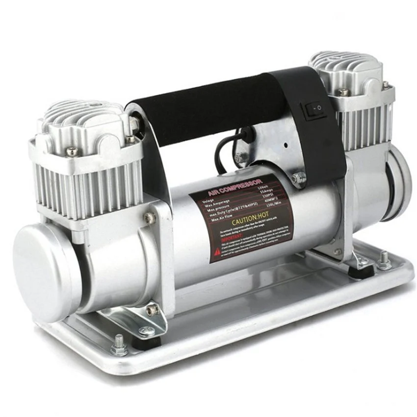 40 Car Mounted Inflation Pump Dual Cylinder High-pressure High-power 12v Agricultural Vehicle Large Truck Inflation Pump