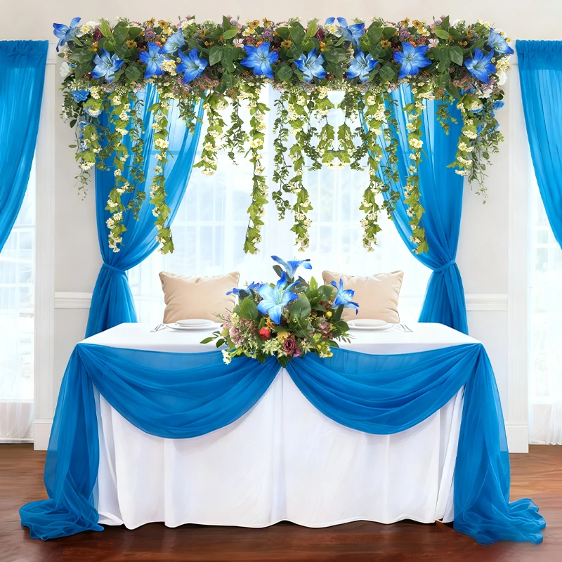 

Трансграничные новые искусственные цветочные композиции используются для свадебных украшений на открытом воздухе, торжеств по случаю дня рождения и домашних сцен.