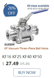 ISO-zu-KF-Vakuum-Reduzieradapter aus Edelstahl 304, ISO63/80/100/160 auf KF16/25/40/50, Vakuumanschluss für Vakuumsysteme – Detail 3