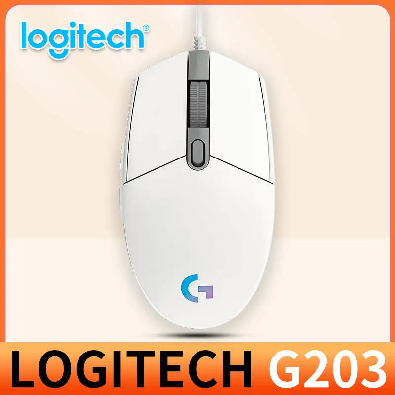 Ratón gaming profesional Logitech G203 con respuesta sensible y diseño ergonómico para deportes electrónicos